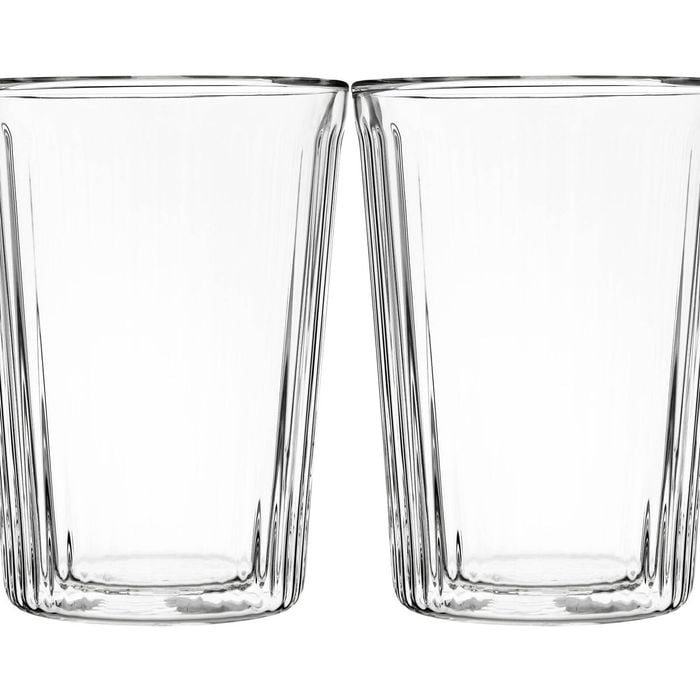 2PK Maxwell & Williams Blend Stripey Double Wall Borosilicate Cup  - 360ml
