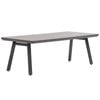 FurnitureOkay Capri Sintered Stone Outdoor Dining Table (220x100cm) - Charcoal