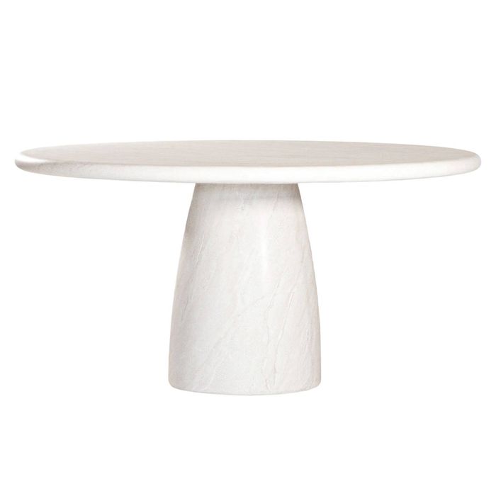 Home Bazar 120cm Marble Finish Roma Dining Table
