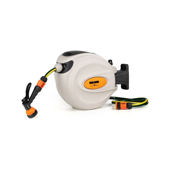 Holman 10m Retractable Hose Reel With Spray Gun