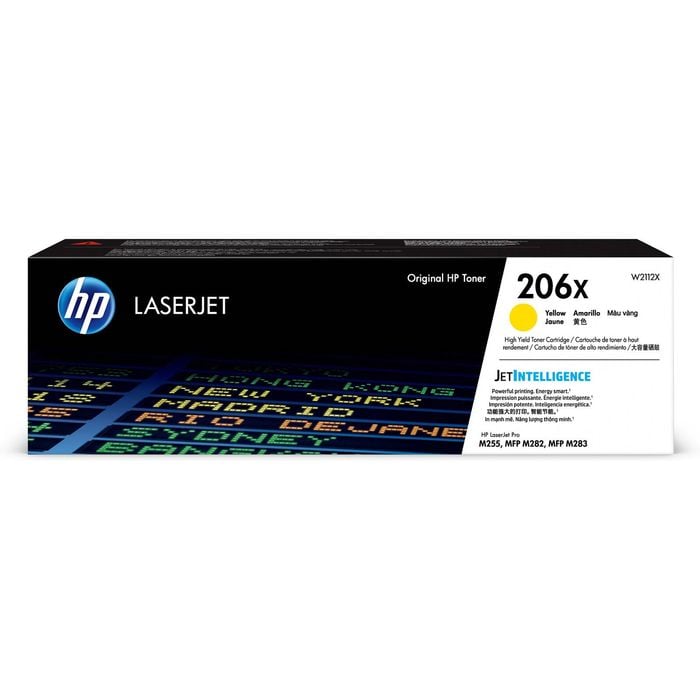 Hp 206x Original High Yield Laser Toner Cartridge - Yellow Pack - 2450 Pages