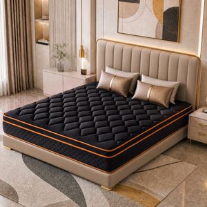 Advwin 30CM Hybrid Mattress with Memory Foam & Individual Pocket Springs Queen Size, Black & Gold