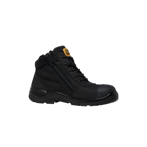Hard Yakka Size 9 Black Side Zip Safety Slate Boots