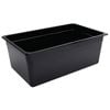Vogue Gastronorm Pan Polycarbonate Black Gn 1/1 200mm Commercial Kitchen Food Storage