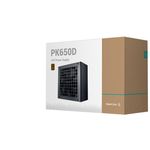 DeepCool PK650D 650W 80+ Bronze Power Supply Unit, 120mm Fan, Taiwan Capacitor, DC to DC, ATX12V V2.4, 100,000 MTBF, 85% Efficie