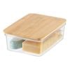 Oggi Clear Storage Bin Stackable Food Container w/ Lid Small - Clear