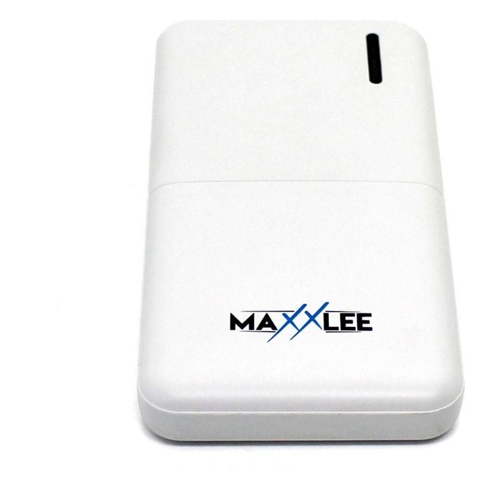 Maxxlee 10000mAh Power Bank Dual USB Output White