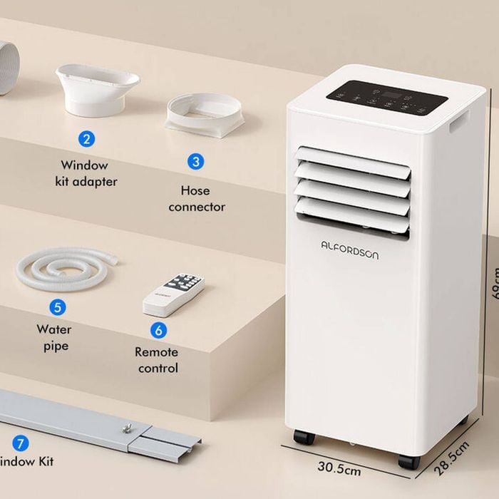 ALFORDSON Portable Air Conditioner 9000BTU Cool&Heat Fan 5-in-1