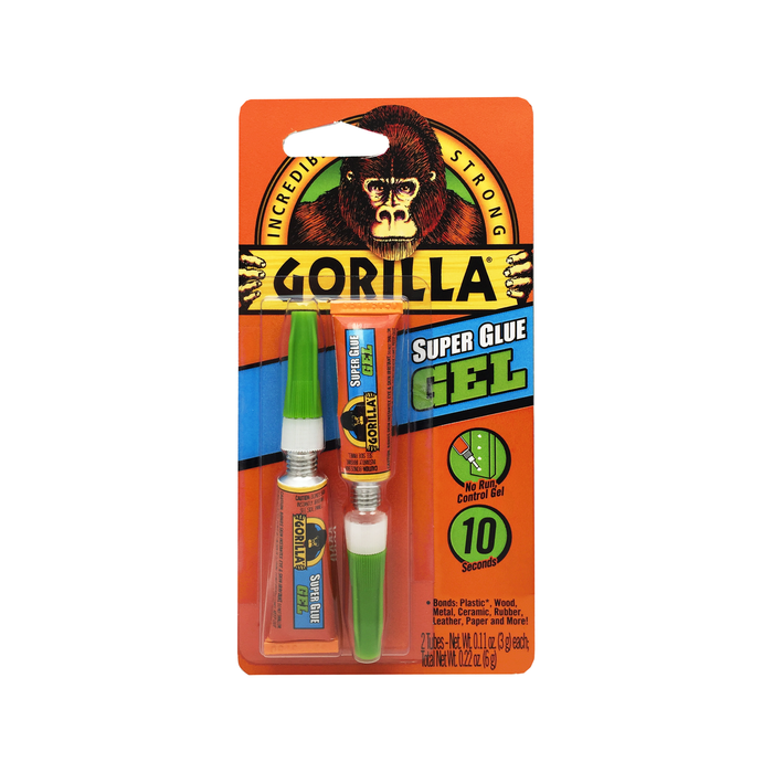Gorilla 3g Super Glue Gel - 2 Pack