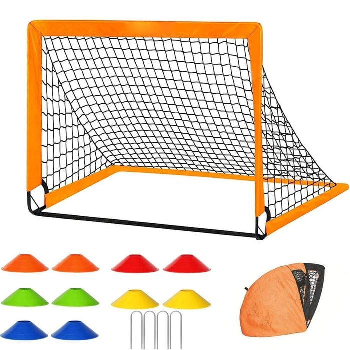 Portable Pop Up Soccer Goals for Kids and Adults - Easy Assembly Backyard Play Set