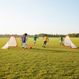 Portable Kids Soccer Goals Set