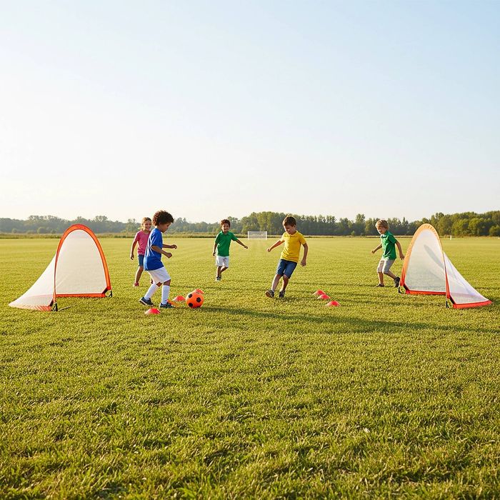 Portable Kids Soccer Goals Set