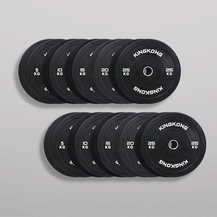 Olympic Black Bumper Plates 300KG Package