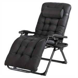 Zero Gravity Reclining Chair Foldable Outdoor Sun Lounger For Camping & Patio