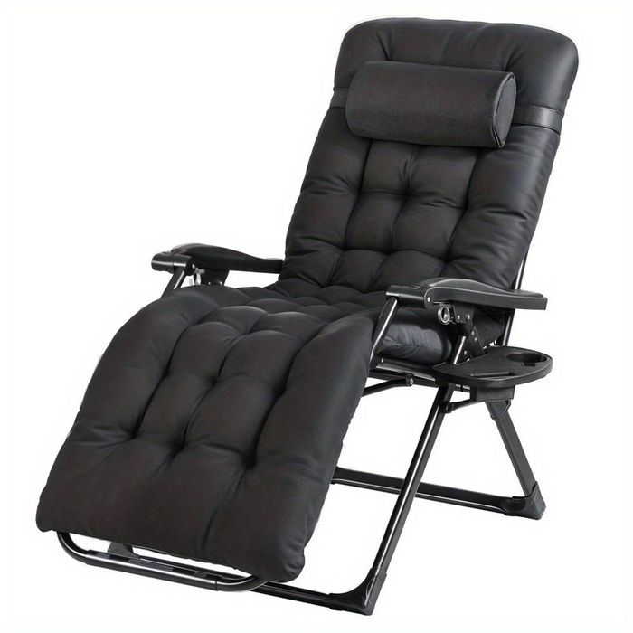 Zero Gravity Reclining Chair Foldable Outdoor Sun Lounger For Camping & Patio