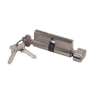 Sylvan Satin Nickel Plate 60mm Euro Cylinder and Thumbturn