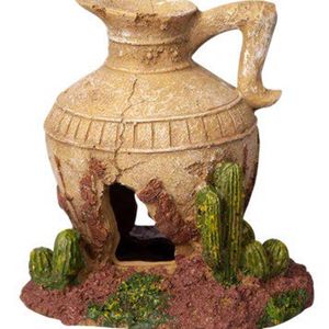 Aqua One Broken Jar On Rock Ornament 12x10.5x13cm (37471)