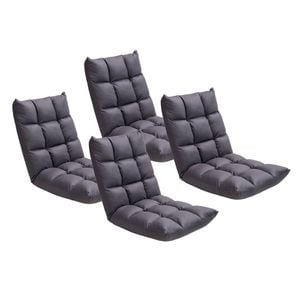 SOGA 4X Grey Lounge Recliner Gaming Chair