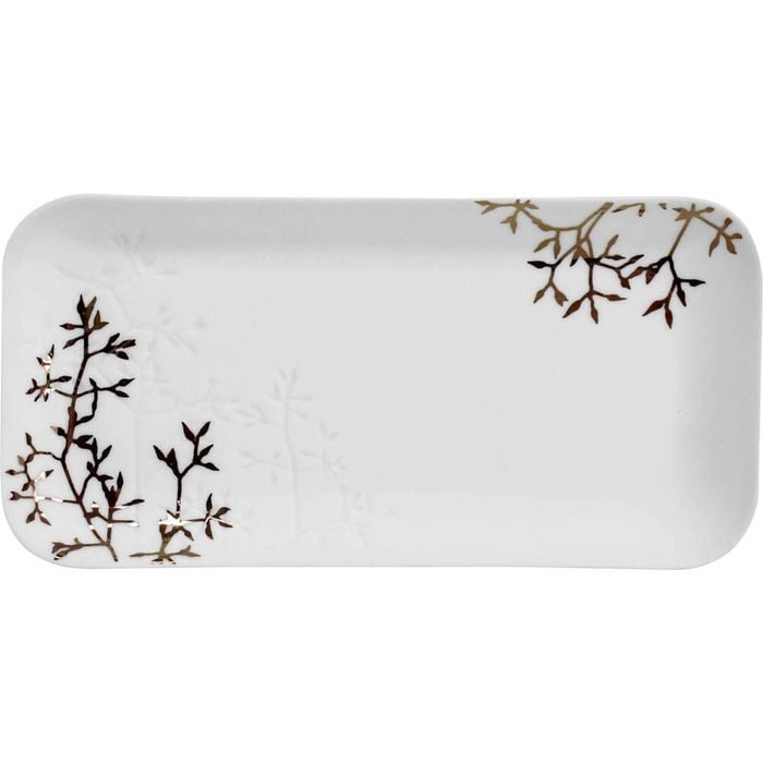 LVD Porcelain Trinket Soap Dish Medium Willow 16x17.6cm - White