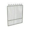 ProtectorAl 1201 - 1500 x 1800mm Pale Eucalypt Aluminium Garden Gate Loop Top With Mid Rail