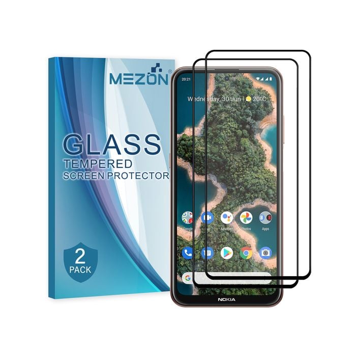 2 Pack MEZON Nokia X20 Full Cover Tempered Glass Screen Protectors
