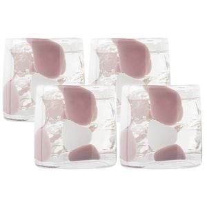 4pc Ecology Camille Soda Lime Glass Tumblers Drinking Cups 260ml Blush
