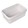 Genfac Ice Cream Containers Plastic Rectangular Clear 1.2l 40 Pack