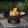 Mimosa 70cm Black Steel Round Fire Pit 