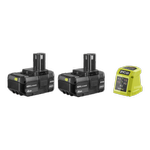 Ryobi 18V ONE+ 4Ah Twin Battery Starter Kit