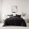 Bianca Kahlani 210x245cm Bedding Chocolate King Polyester Quilt Cover Set