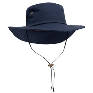 Green Hip Broad Rim Hat Navy Blue Large