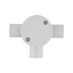 DETA 20mm 3-Way T-Shaped Conduit Junction Box