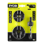 Ryobi 5-Piece Carbon Holesaw Set