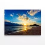 Sunset Beach Scenery in Thailand  Print 100% Australian Made 75 x 50cm  (Stretched)