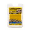 Zenith 4G x 12mm Brass Plated Hinge-Long Thread Timber Screws - 100 Pack