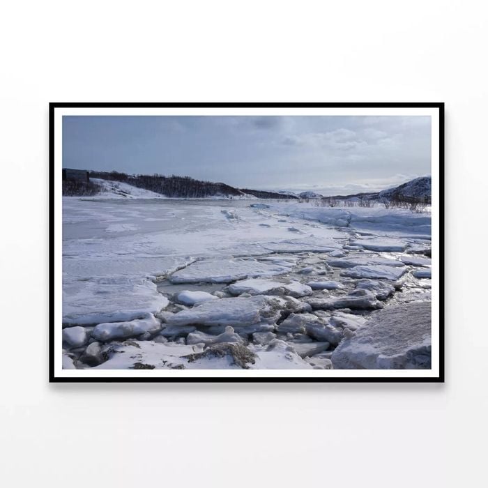 Winter Snow-Covered Trees & Sky  Print 100% Australian Made 90x60cm  (Poster)