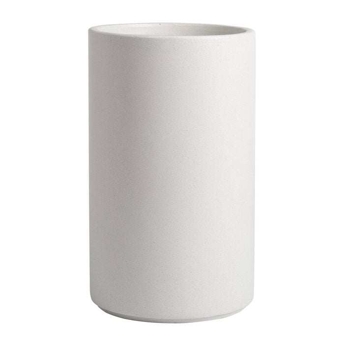 Tuscan Path 28cm White Harper Cylinder Pot