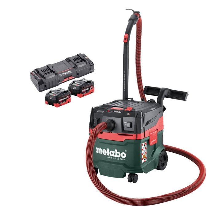 Metabo 36V (2x18V) 20Ltr Wet & Dry L-Class Vac Kit - AU60207200