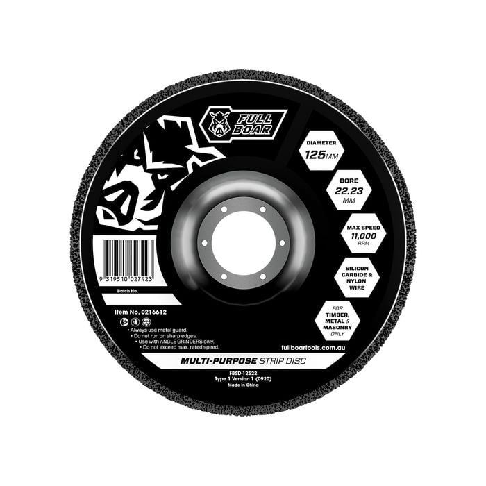 Full Boar 125mm Multi-Purpose Strip Disc