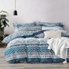 3D Blue Wave Stripe 151 Bed Pillowcases Quilt Queen Size