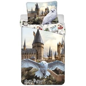 Harry Potter Hedwig Cotton Quilt Cover Set - Single Bed Size