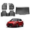 3D All-Weather Floor Mat Boot Liner Carpet for Suzuki Swift 2017-2024 Cargo Trunk Mat Luggage Tray