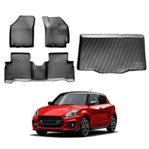 3D All-Weather Floor Mat Boot Liner Carpet for Suzuki Swift 2017-2024 Cargo Trunk Mat Luggage Tray