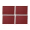 4pk Maxwell & Williams Table Accents Placemat Wide Border - Red 45x30cm