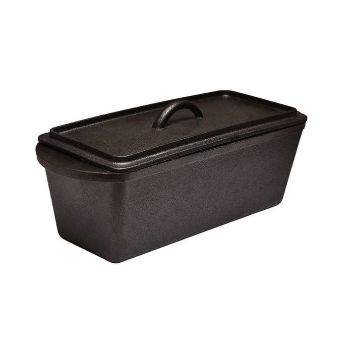 Brunswick Bakers Pre-Seasoned Cast Iron Bread Loaf Baking Pan 35x13cm Black