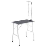 Paw Mate 78cm Black Dog Cat Pet Grooming Salon Table Adjustable Foldable Mobile for Commercial
