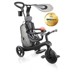 Globber EXPLORER Trike 4in1 DELUXE PLAY -Black/Grey - Black/Grey | 4 | 3