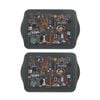 2x 2pc Ashdene Land Down Under VIC Melamine Scatter Tray Black 21x14.2cm