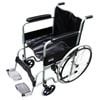 Livingstone Folding 24" Wheelchair 24" Chrome Steel Seat Width 46cm Capacity 115kg