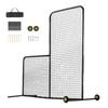 VEVOR Screen Baseball Black Body Protector Portable Batting with Carry Bag for Batting Cage